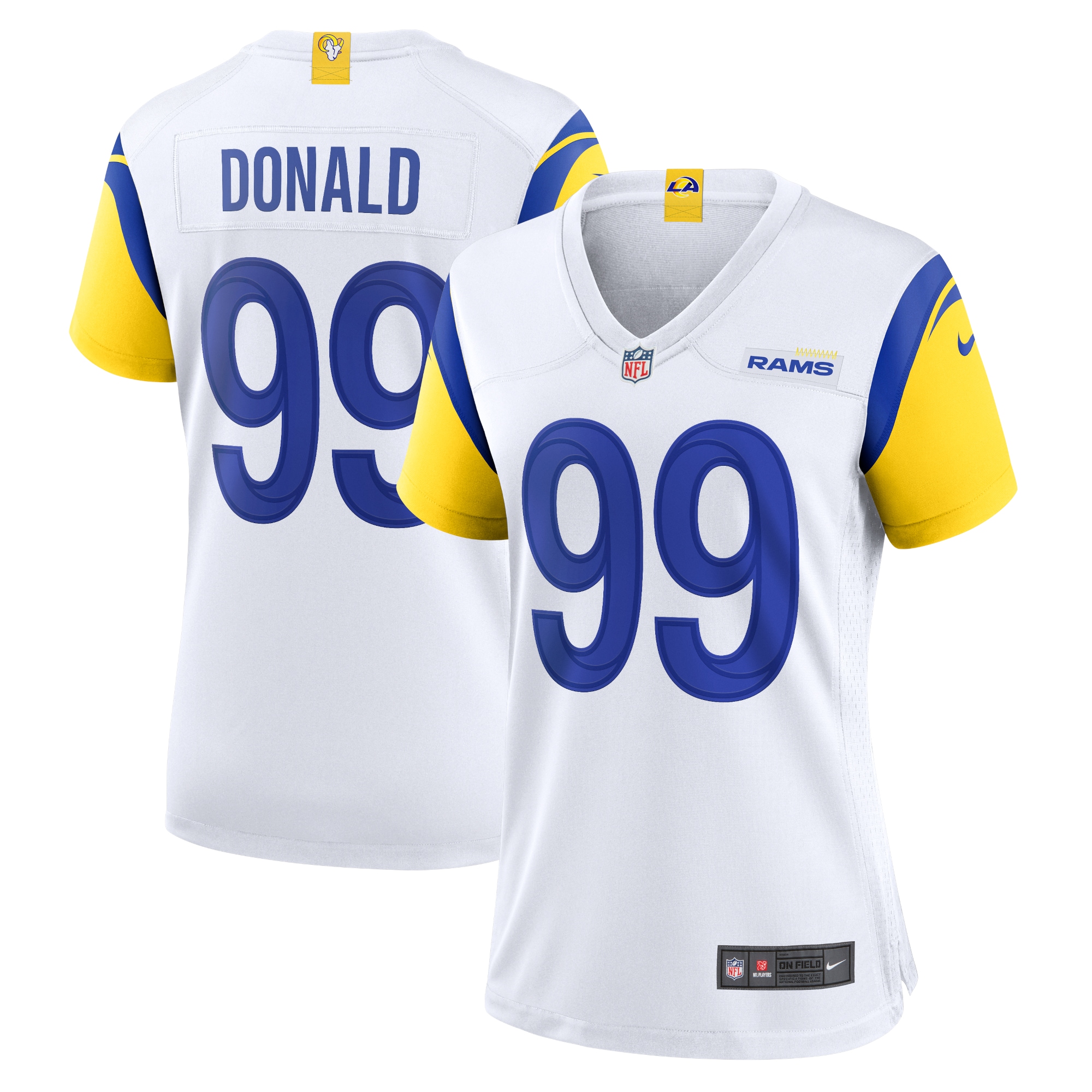 Aaron Donald Los Angeles Rams Women's Player Jersey - White