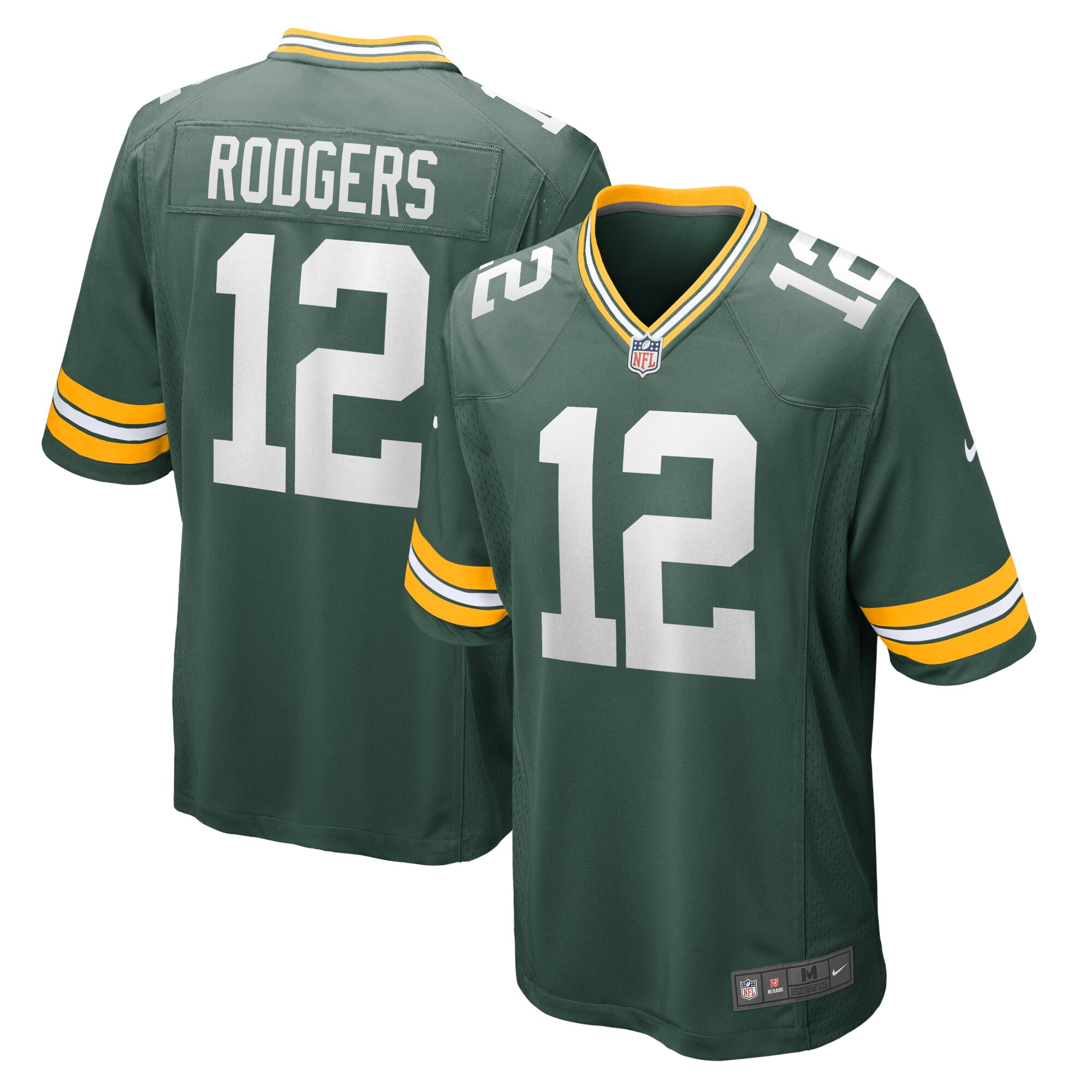 Aaron Rodgers Green Bay Packers Game Team Jersey - Green