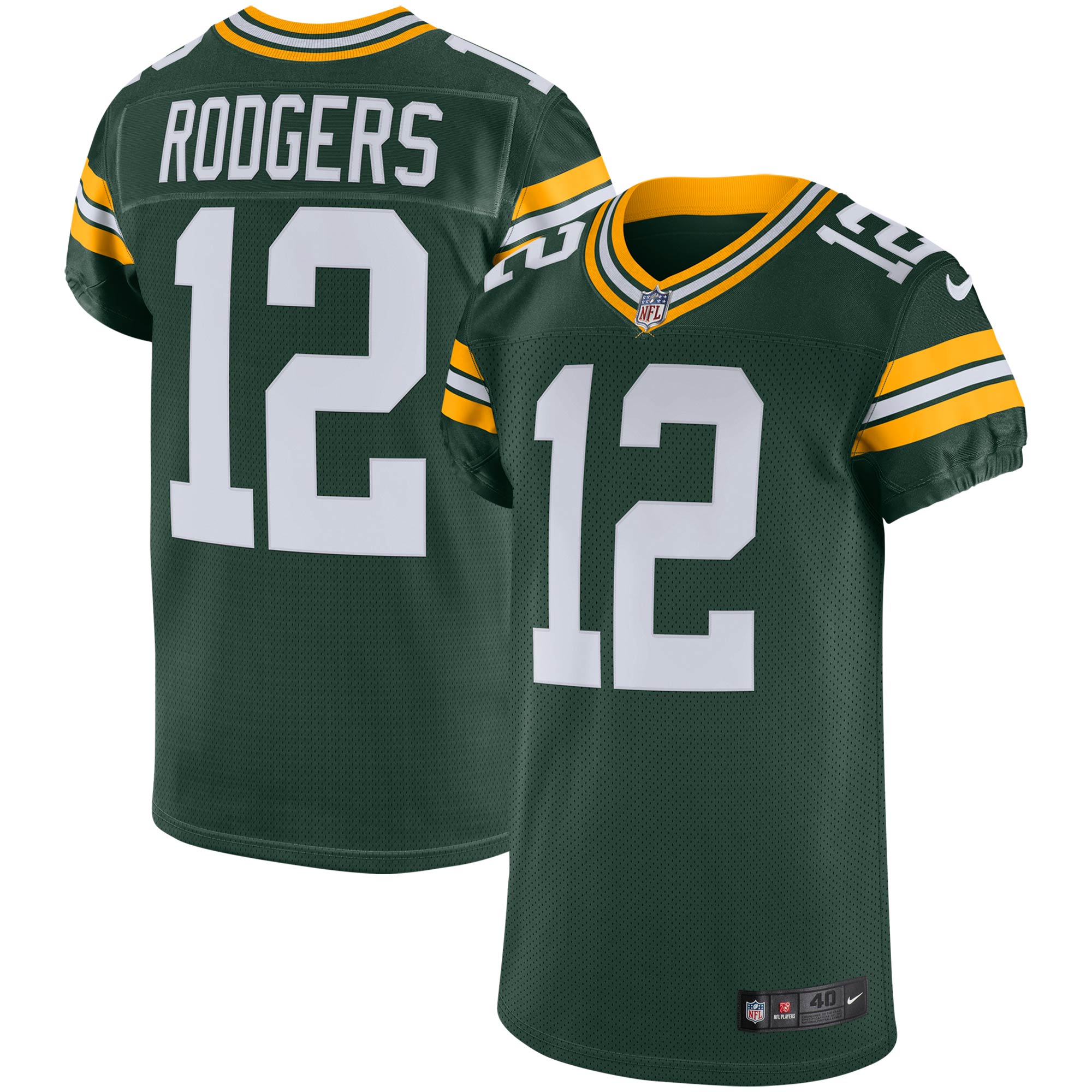 Aaron Rodgers Green Bay Packers Vapor Elite Jersey - Green