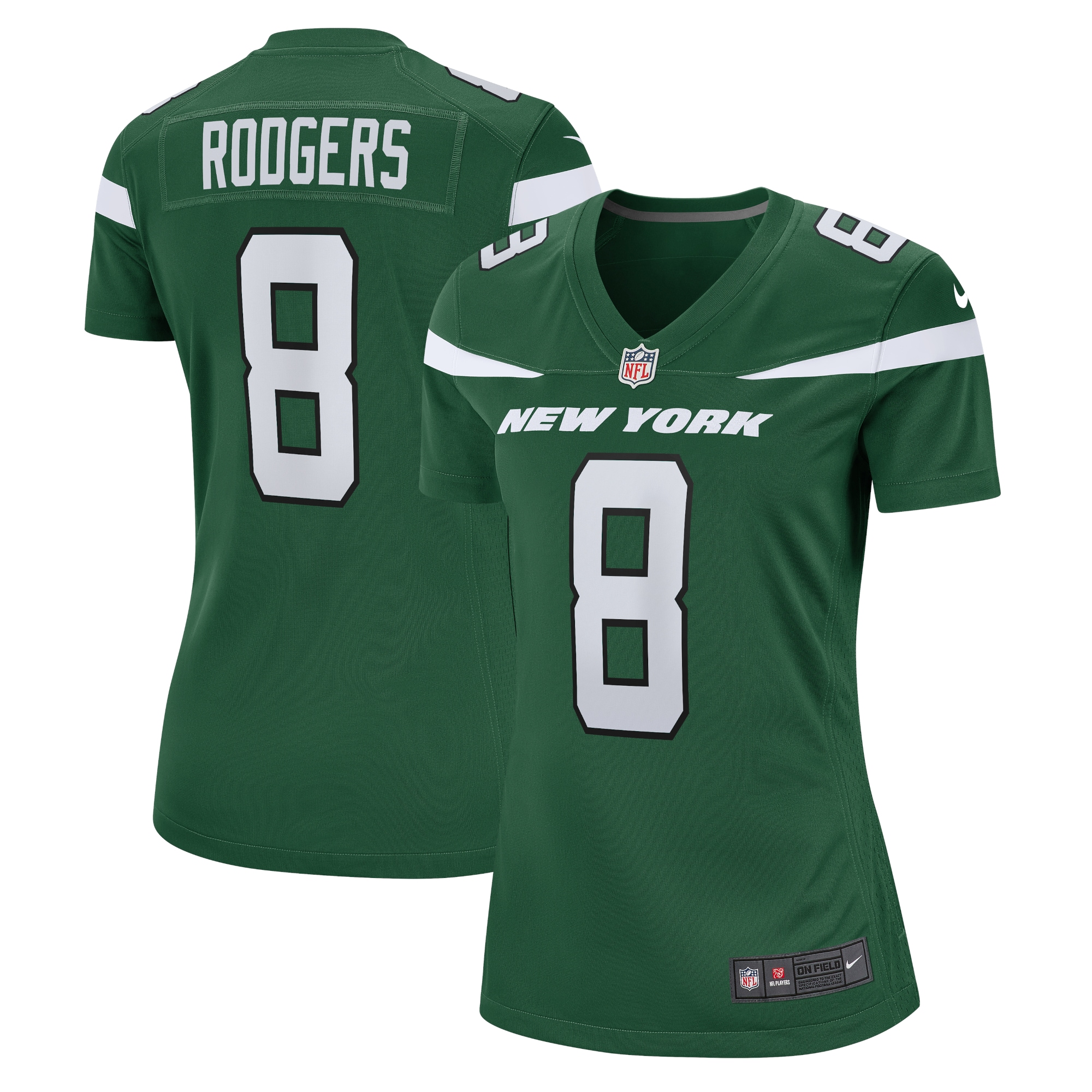Aaron Rodgers New York Jets Women's Player Jersey - Green