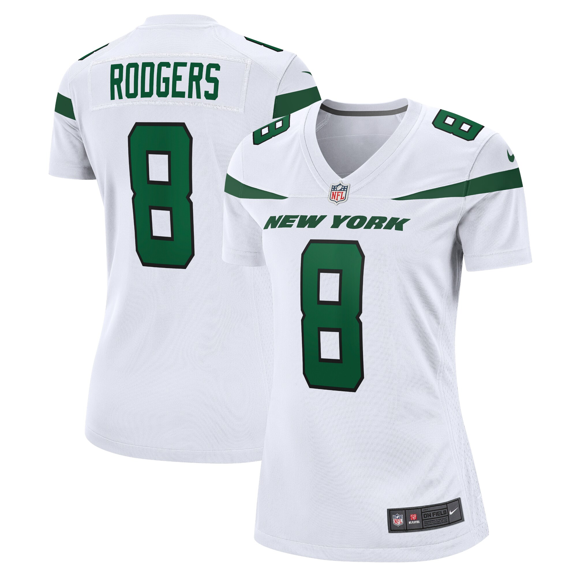 Aaron Rodgers New York Jets Women's Player Jersey - White