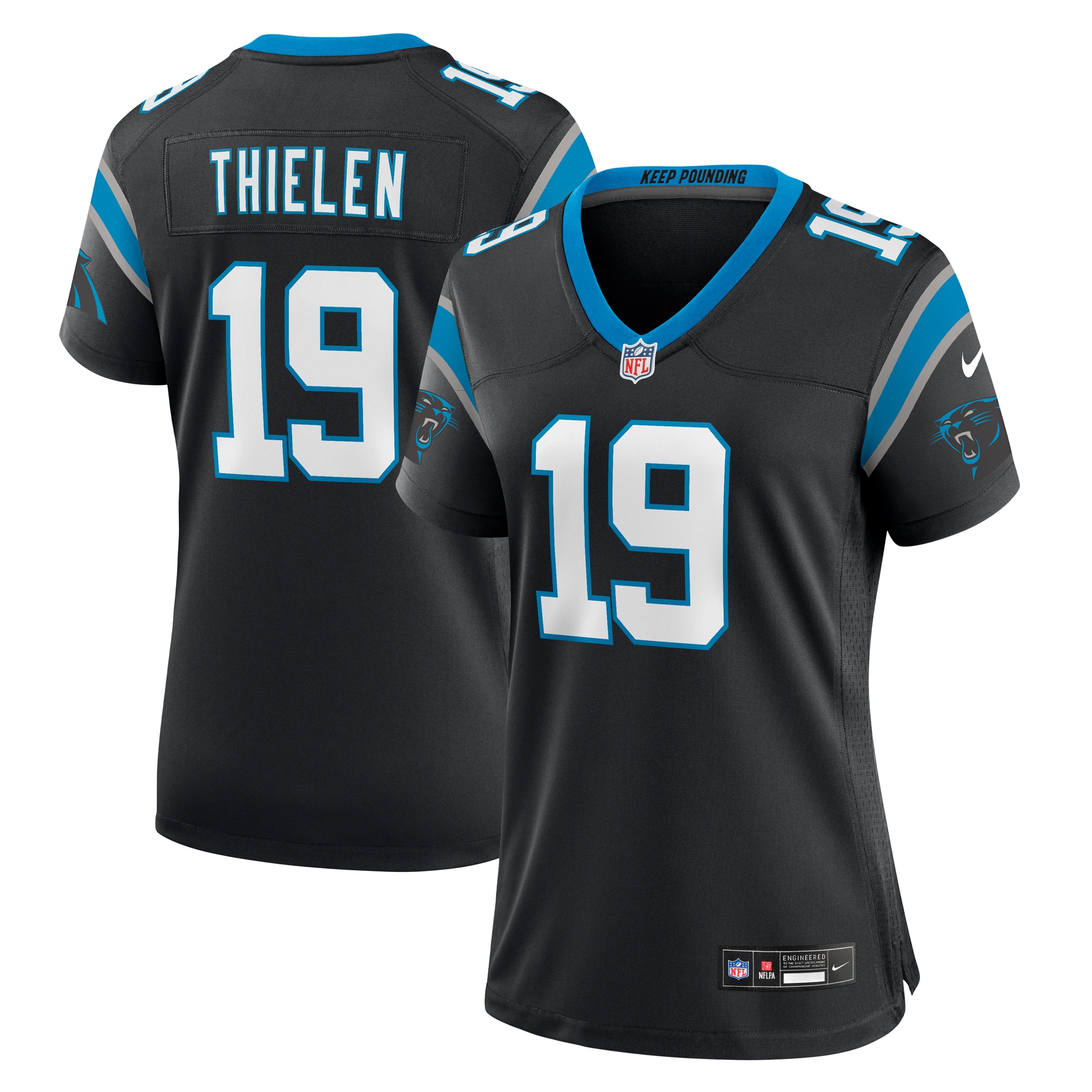 Adam Thielen Carolina Panthers Women's Game Player Jersey - Black