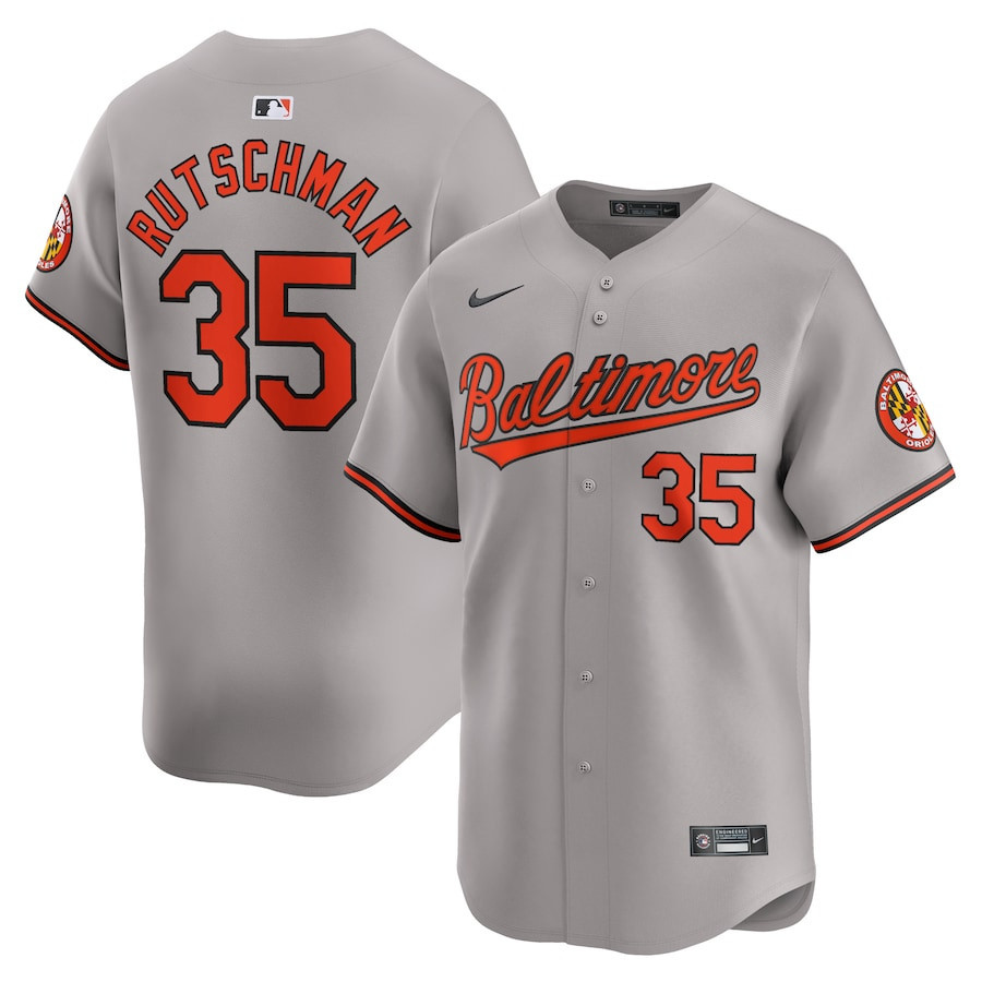 Adley Rutschman 35 Baltimore Orioles Road Limited Men Jersey - Gray