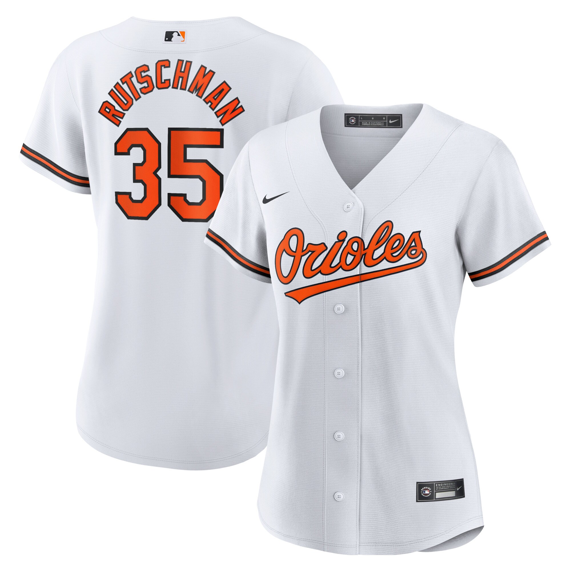 Adley Rutschman Baltimore Orioles Women's Home Replica Player Jersey - White