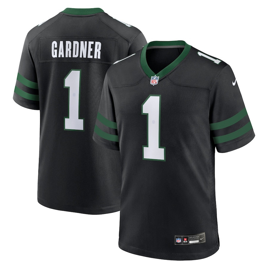 Ahmad Sauce Gardner 1 New York Jets Alternate Game Men Jersey - Legacy Black