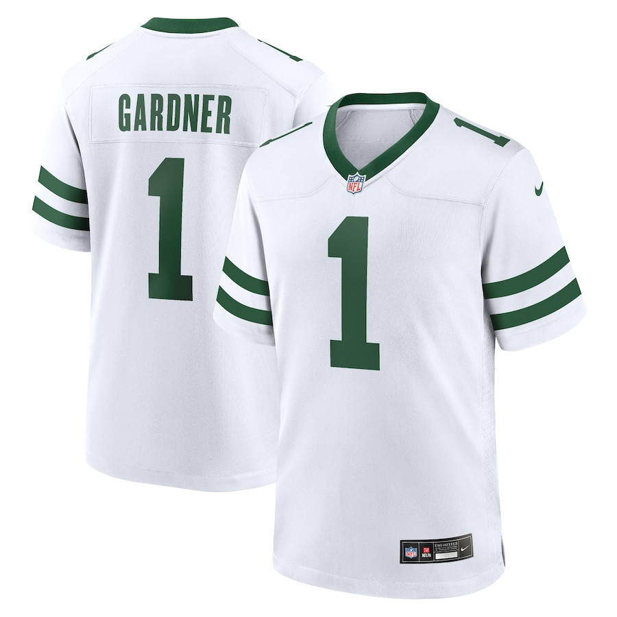 Ahmad Sauce Gardner 1 New York Jets Game Jersey - Men, Legacy White