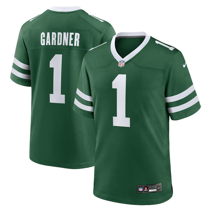 Ahmad Sauce Gardner 1 New York Jets Game Men Jersey - Legacy Green