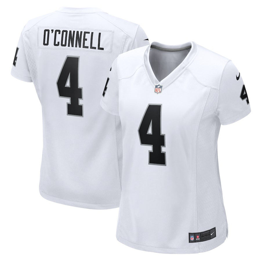 Aidan O'Connell 4 Las Vegas Raiders Women Game Jersey - White