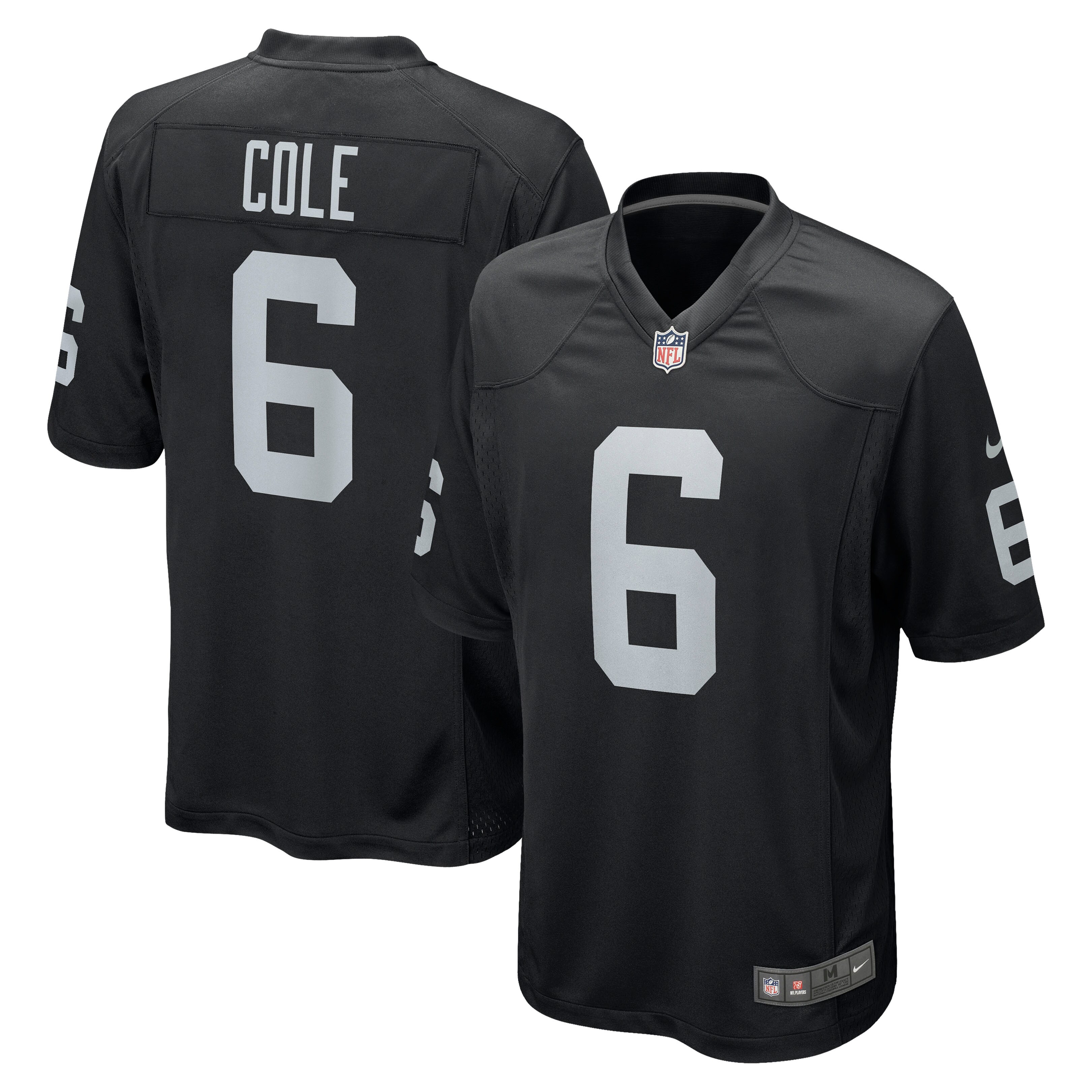 AJ Cole Las Vegas Raiders Game Jersey - Black