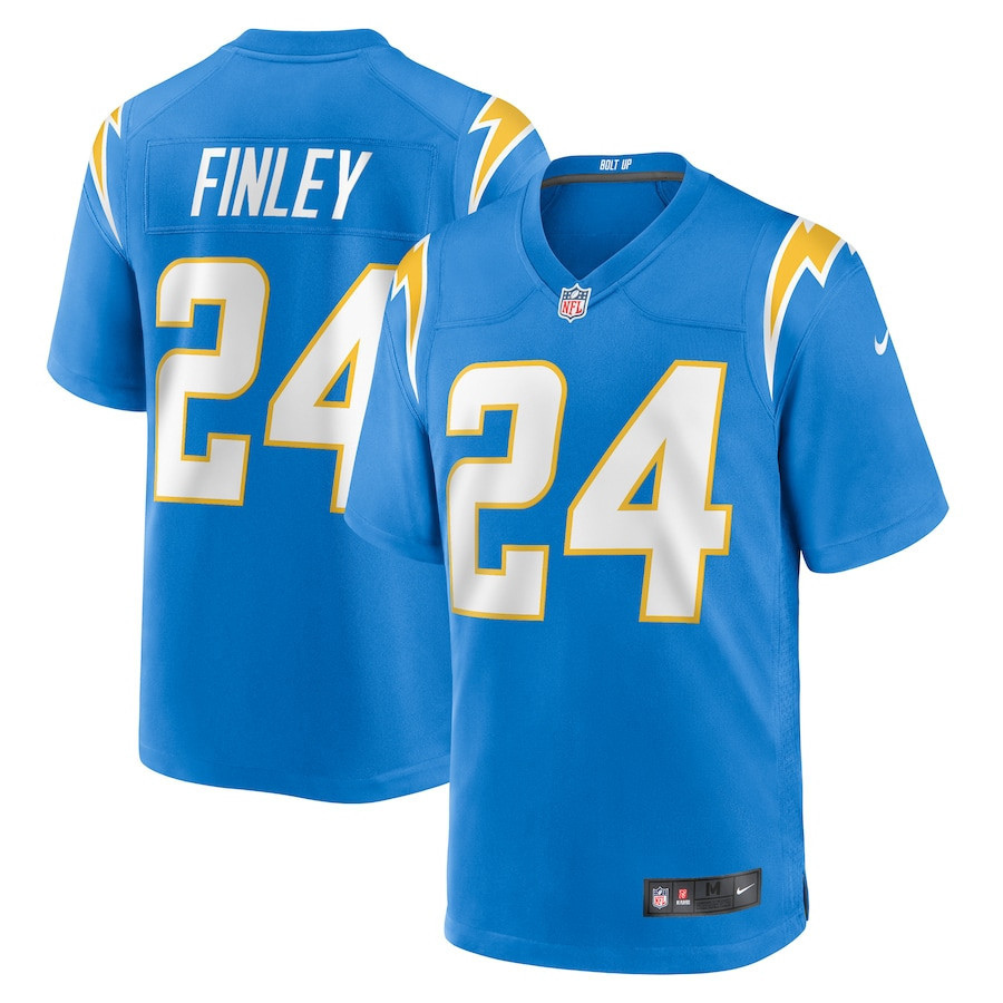 AJ Finley 24 Los Angeles Chargers Men Game Jersey - Powder Blue