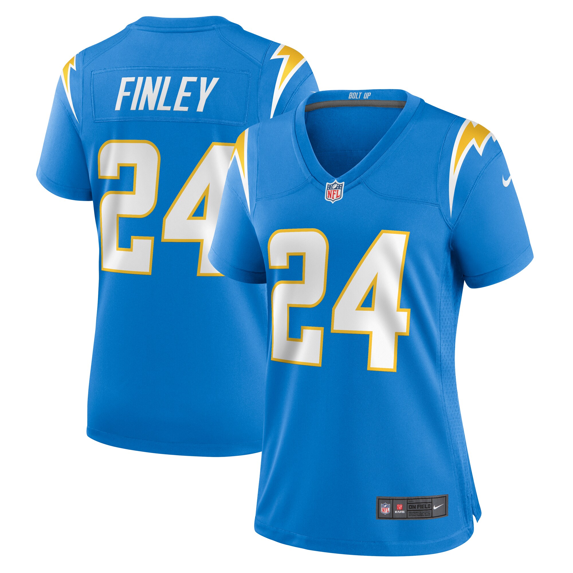 AJ Finley Los Angeles Chargers Women's Team Game Jersey - Powder Blue