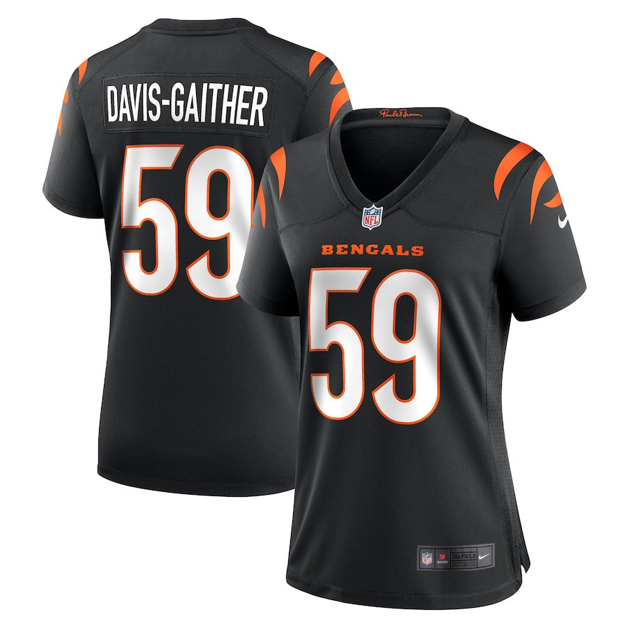 Akeem Davis-Gaither 59 Cincinnati Bengals Women Game Jersey - Black