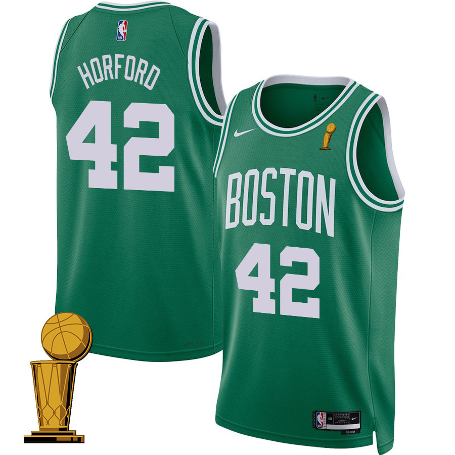 Al Horford 42 Boston Celtics 2024 FINALS CHAMPIONS Jersey - Icon Edition - Kelly Green