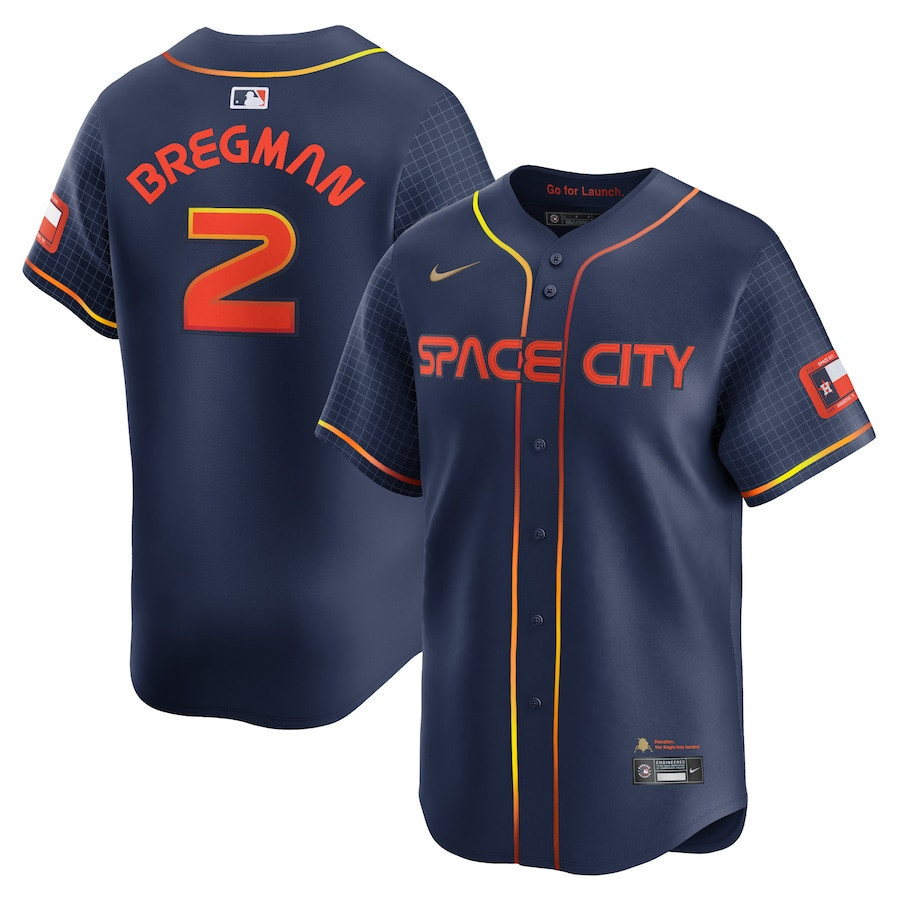 Alex Bregman 2 Houston Astros City Connect Limited Men Jersey - Navy