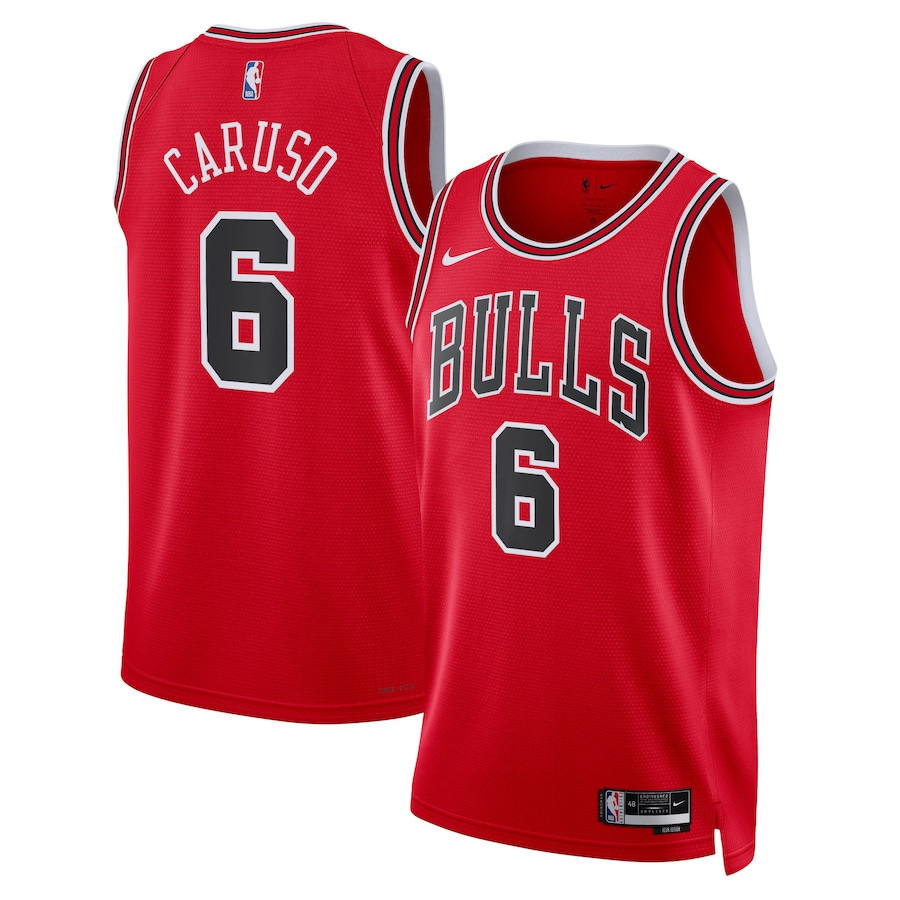 Alex Caruso 6 Chicago Bulls Unisex Swingman Jersey - Icon Edition - Red