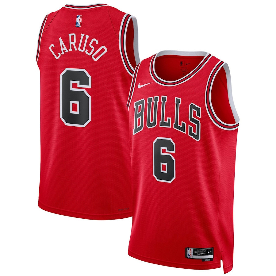 Alex Caruso 6 Chicago Bulls Unisex Swingman Jersey - Icon Edition - Red