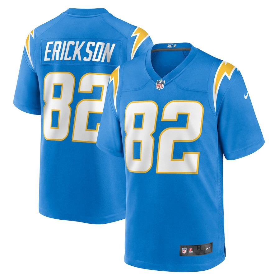 Alex Erickson 82 Los Angeles Chargers Men Game Jersey - Powder Blue