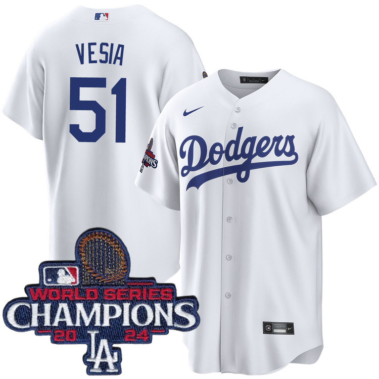 Alex Vesia Los Angeles Dodgers Youth Home World Series Champions Jersey