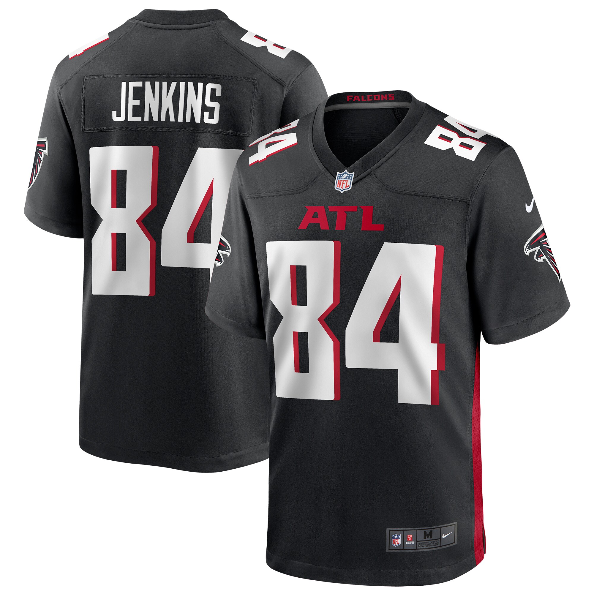 Alfred Jenkins Atlanta Falcons Game Retired Player Jersey - Black