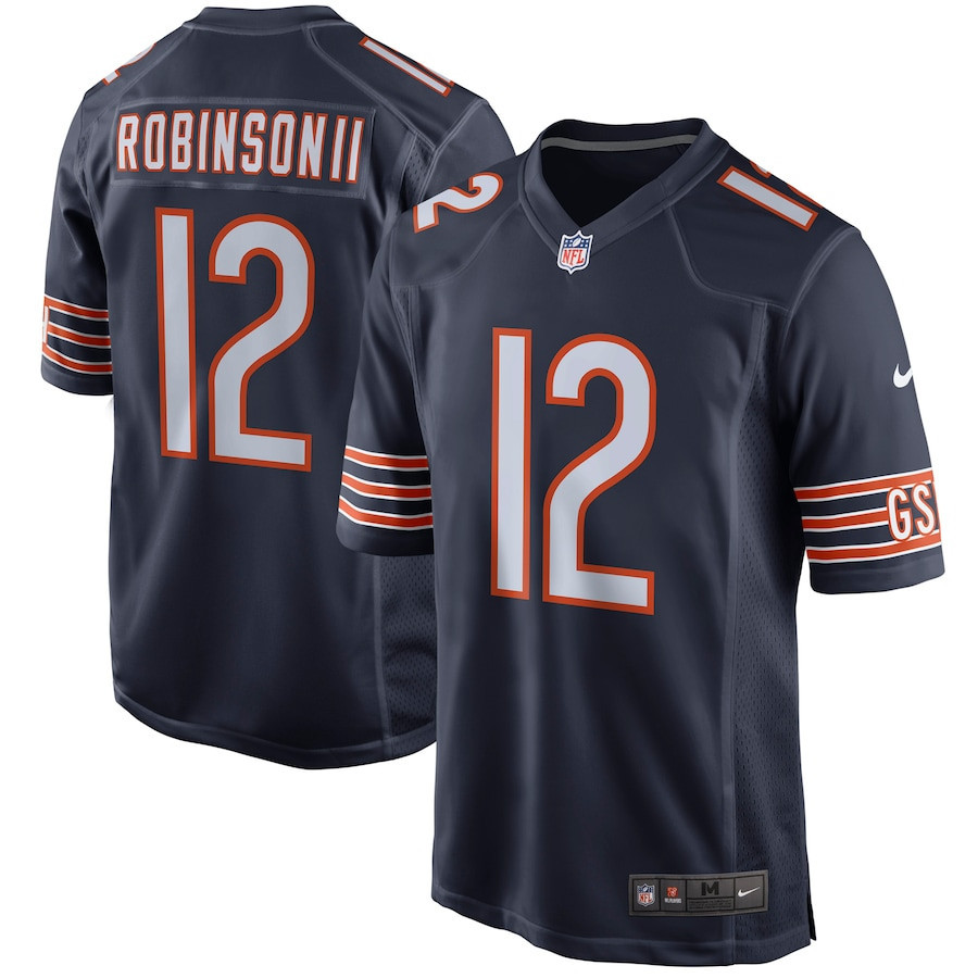 Allen Robinson 12 Chicago Bears Men Game Jersey - Navy
