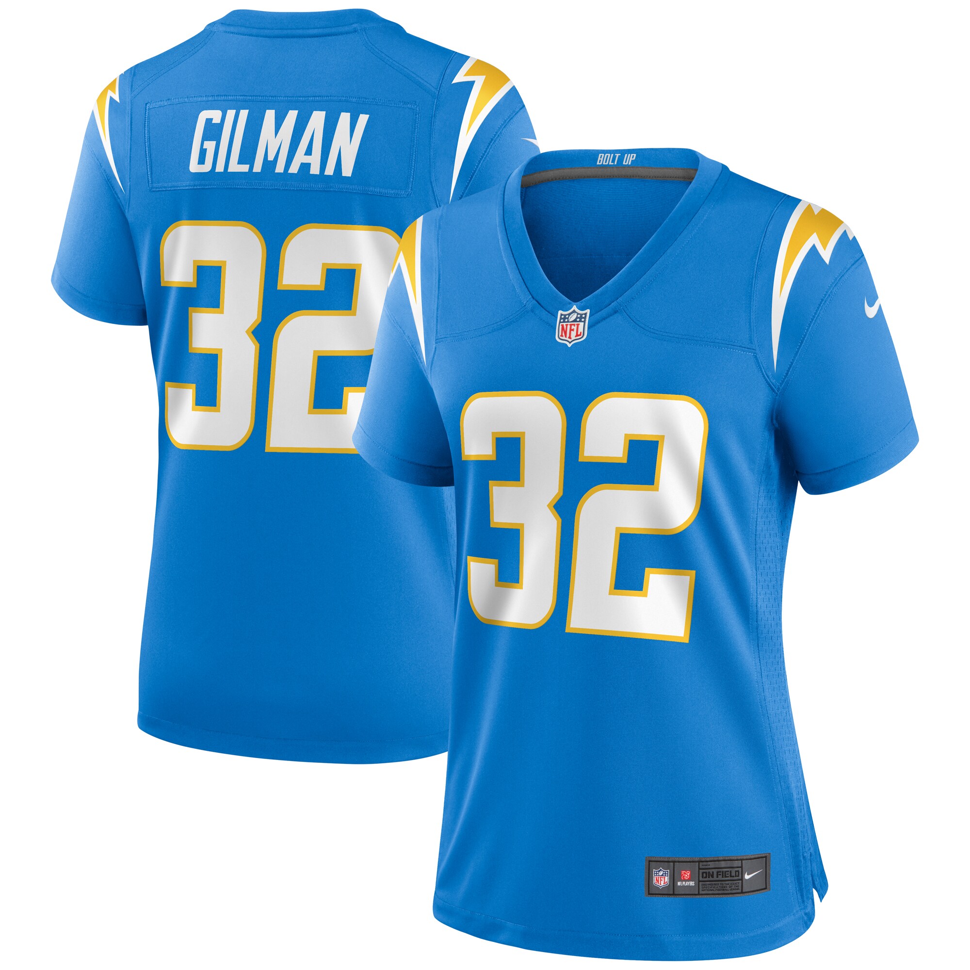 Alohi Gilman Los Angeles Chargers Women's Game Jersey - Powder Blue