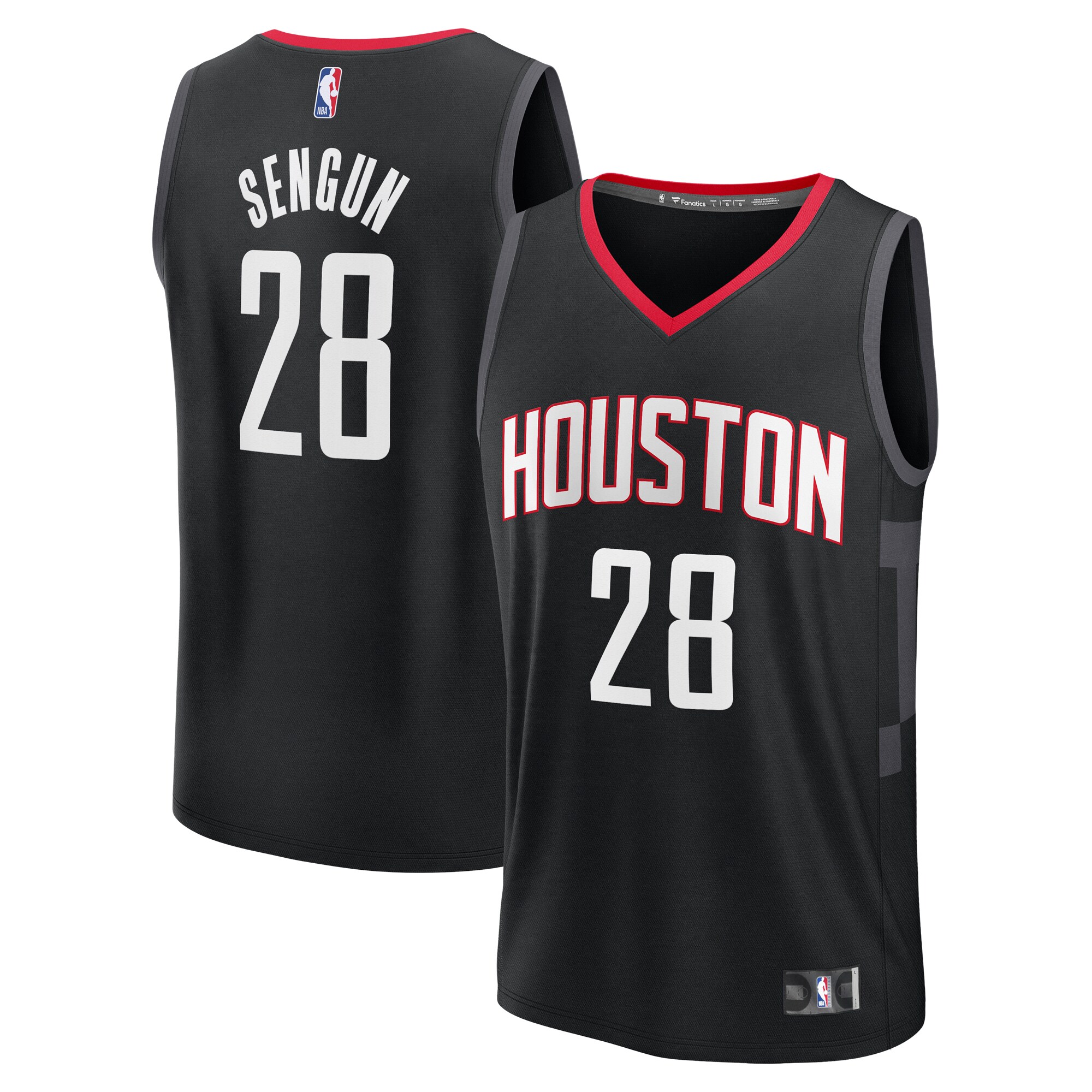 Alperen Sengun Houston Rockets Fanatics Fast Break Replica Player Jersey - Statement Edition - Black