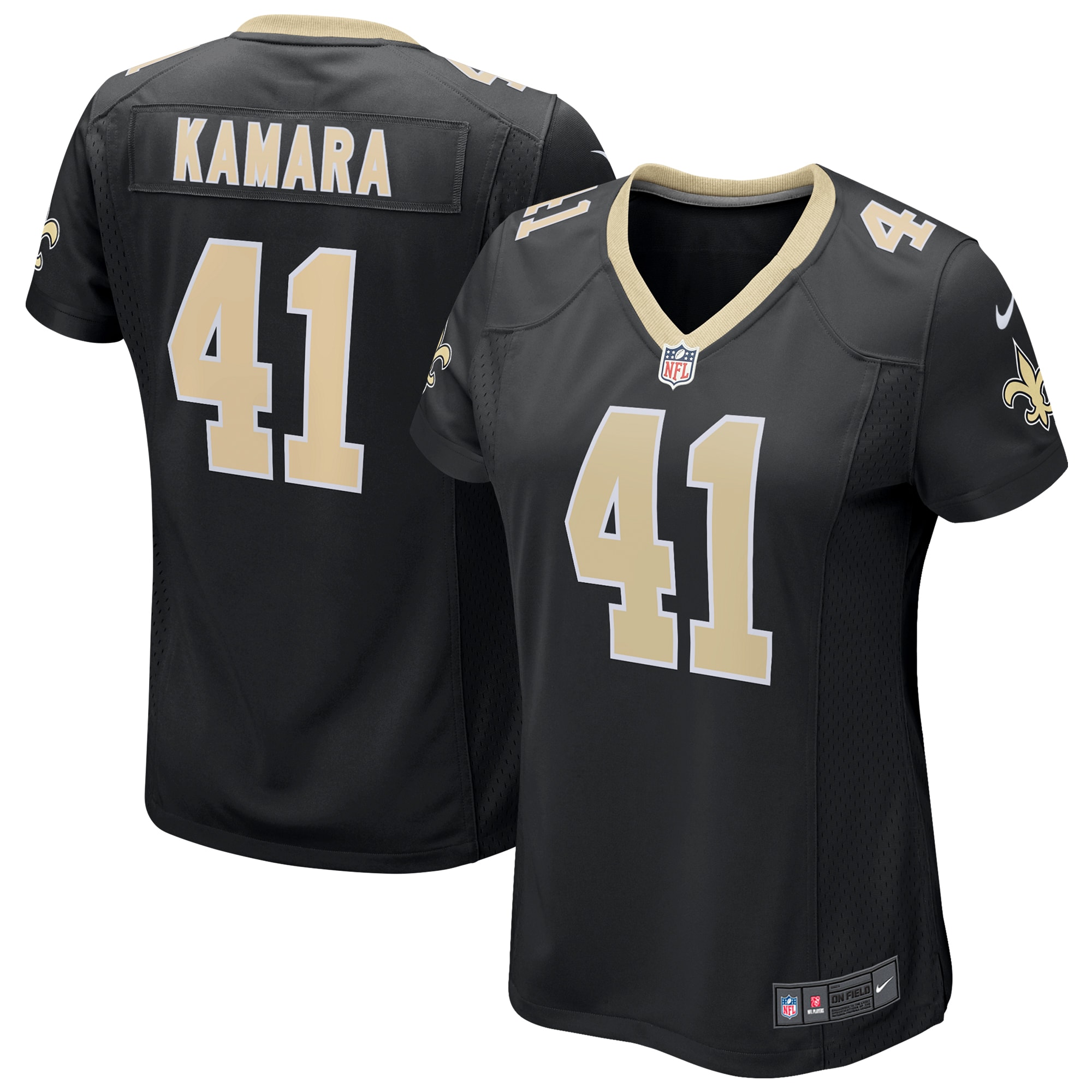 Alvin Kamara New Orleans Saints Women's Game Jersey - Black