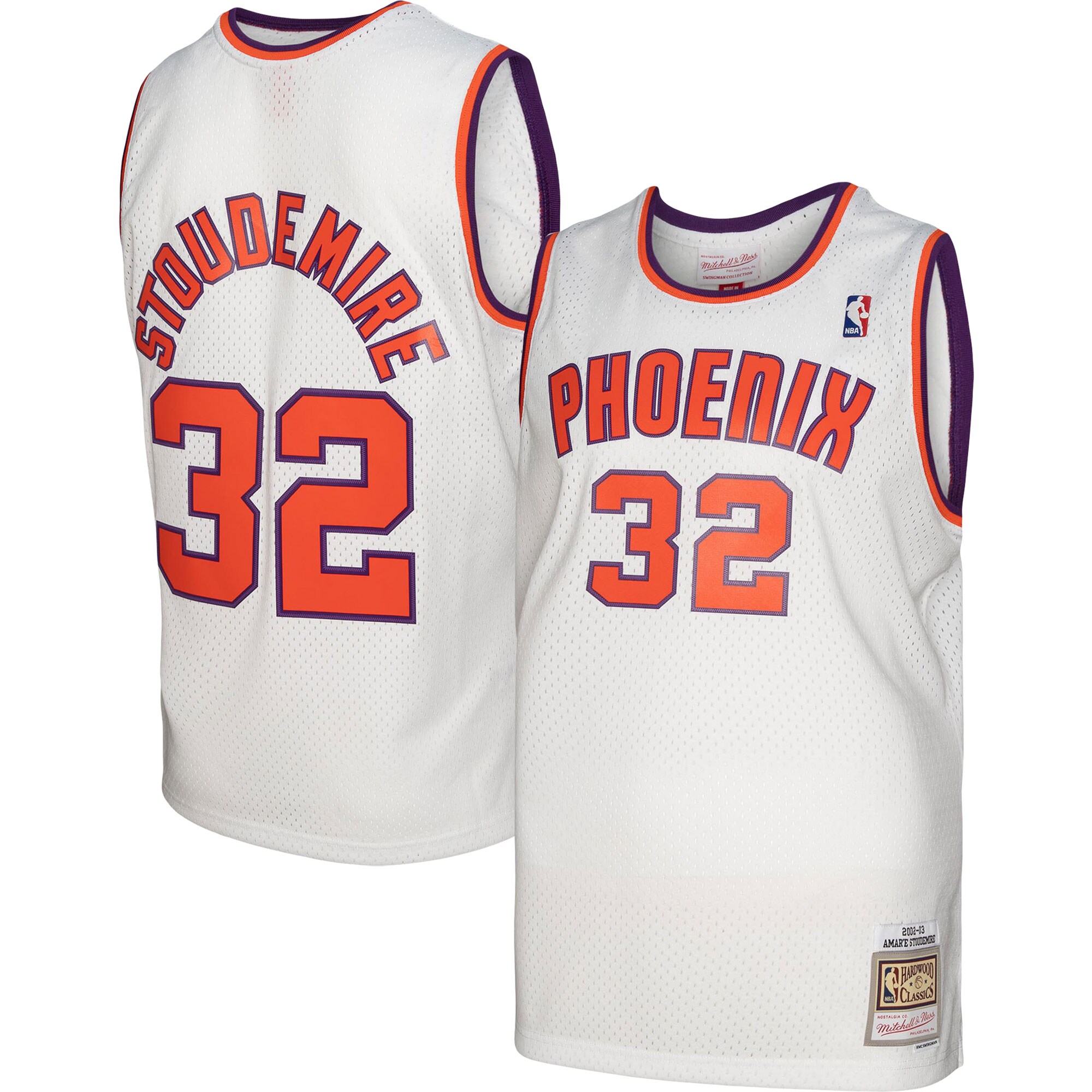 Amar'e Stoudemire Phoenix Suns Mitchell & Ness 2001\/02 Hardwood Classics Swingman Jersey - White