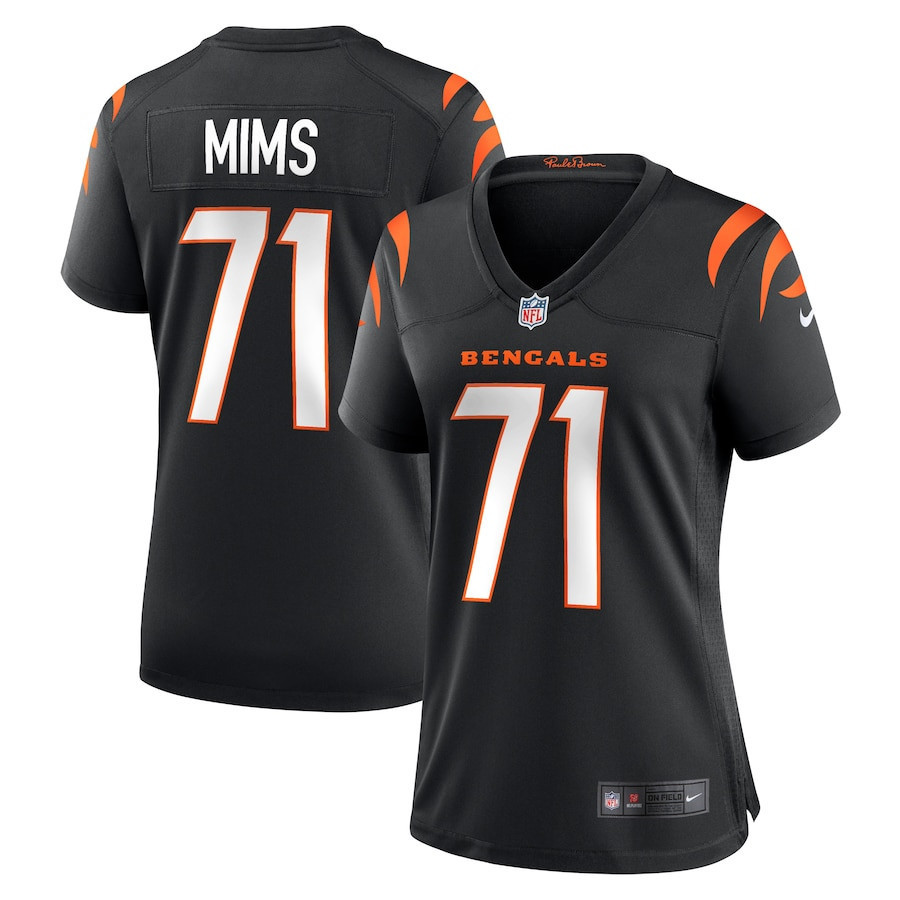 Amarius Mims 71 Cincinnati Bengals Women's Game Jersey - Black