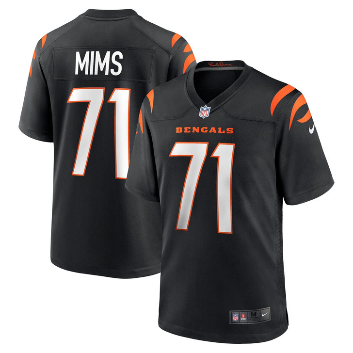 Amarius Mims Cincinnati Bengals 2024 First Round Pick Player Game Jersey - Black