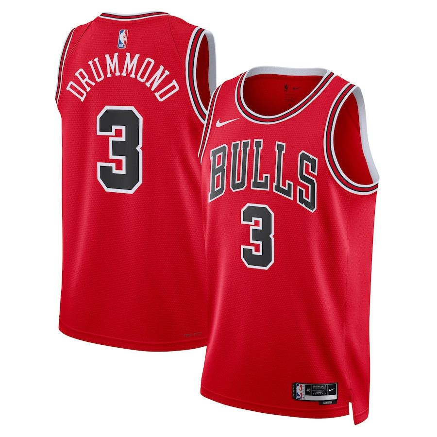 Andre Drummond 3 Chicago Bulls Unisex Swingman Jersey - Icon Edition - Red