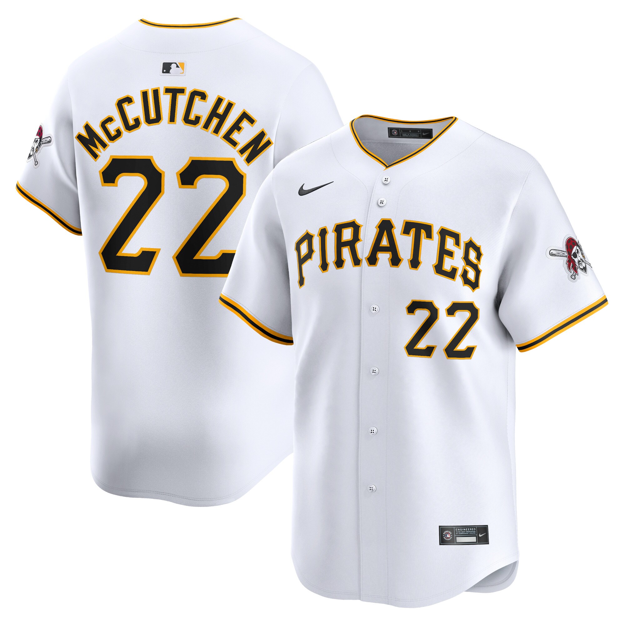 Andrew McCutchen Pittsburgh Pirates Youth Home Limited Player Jersey - White