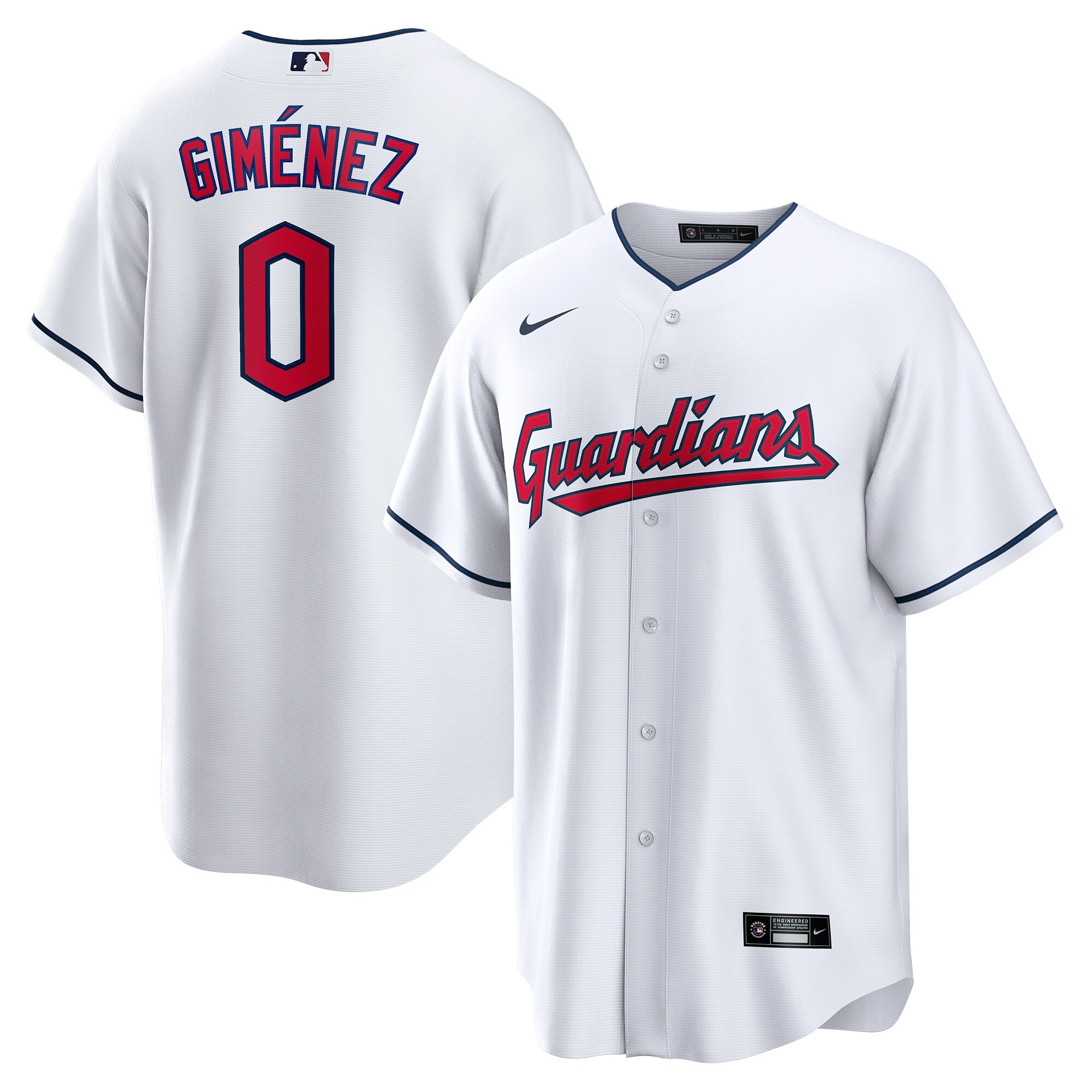 Andr\u00c3\u00a9s Gim\u00c3\u00a9nez Cleveland Guardians Home Replica Player Jersey - White