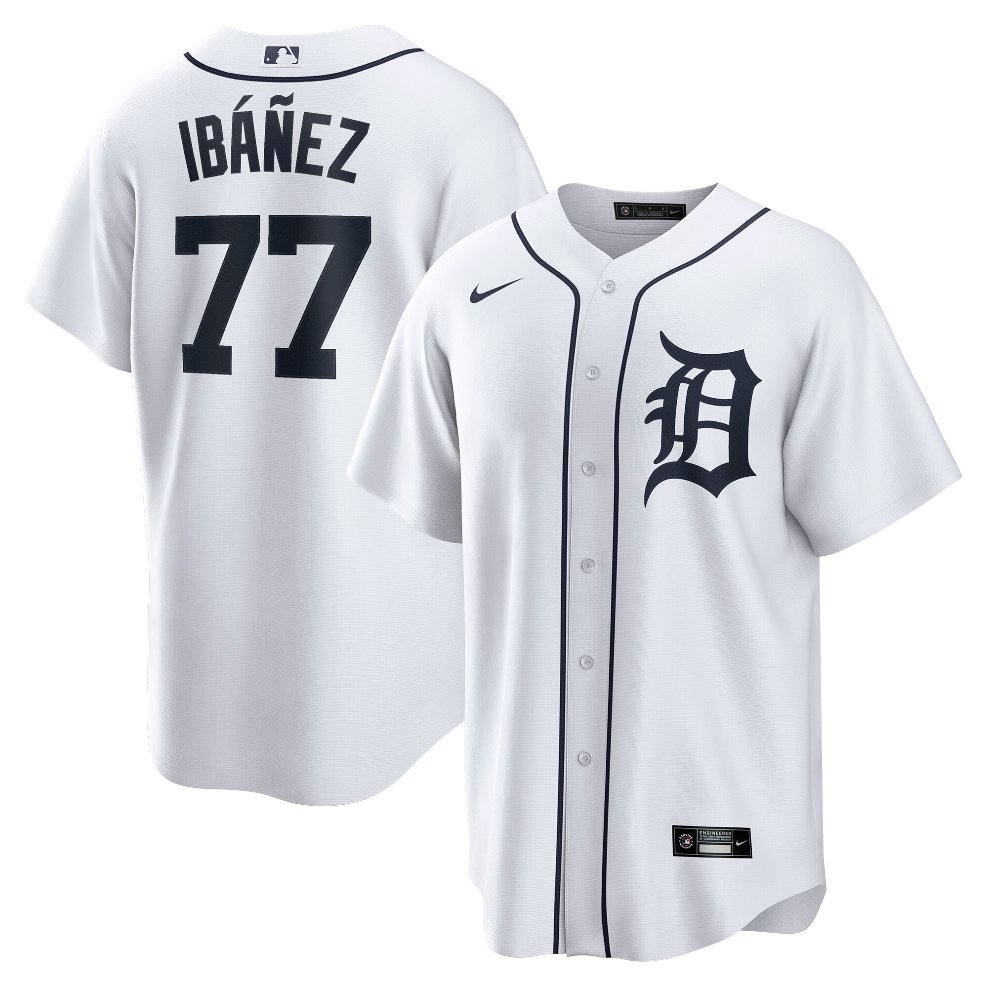 Andy Ib\u00c3\u00a1\u00c3\u00b1ez Detroit Tigers Home Replica Player Jersey - White
