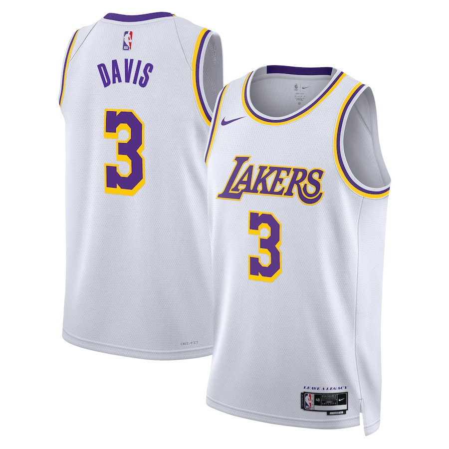 Anthony Davis 3 Los Angeles Lakers Unisex Swingman Jersey - Association Edition - White