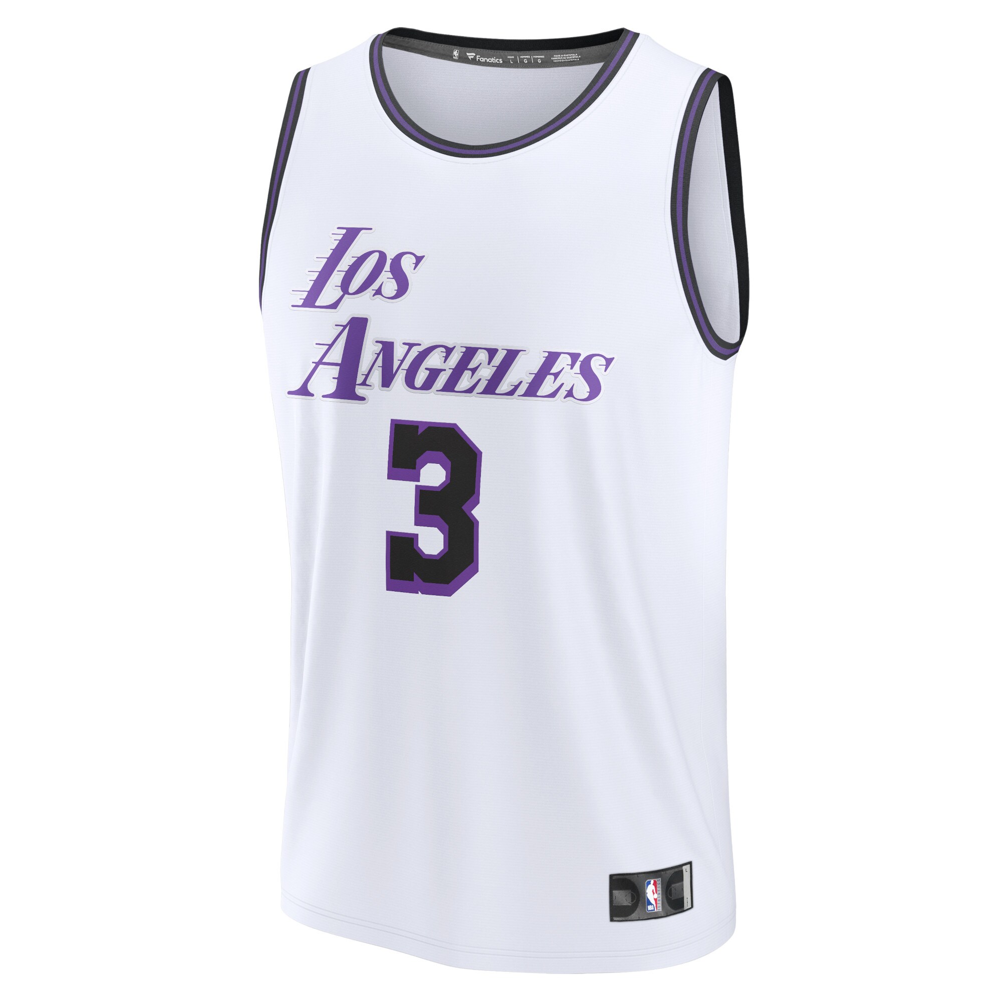 Anthony Davis Los Angeles Lakers Fanatics Fastbreak Jersey - City Edition - White