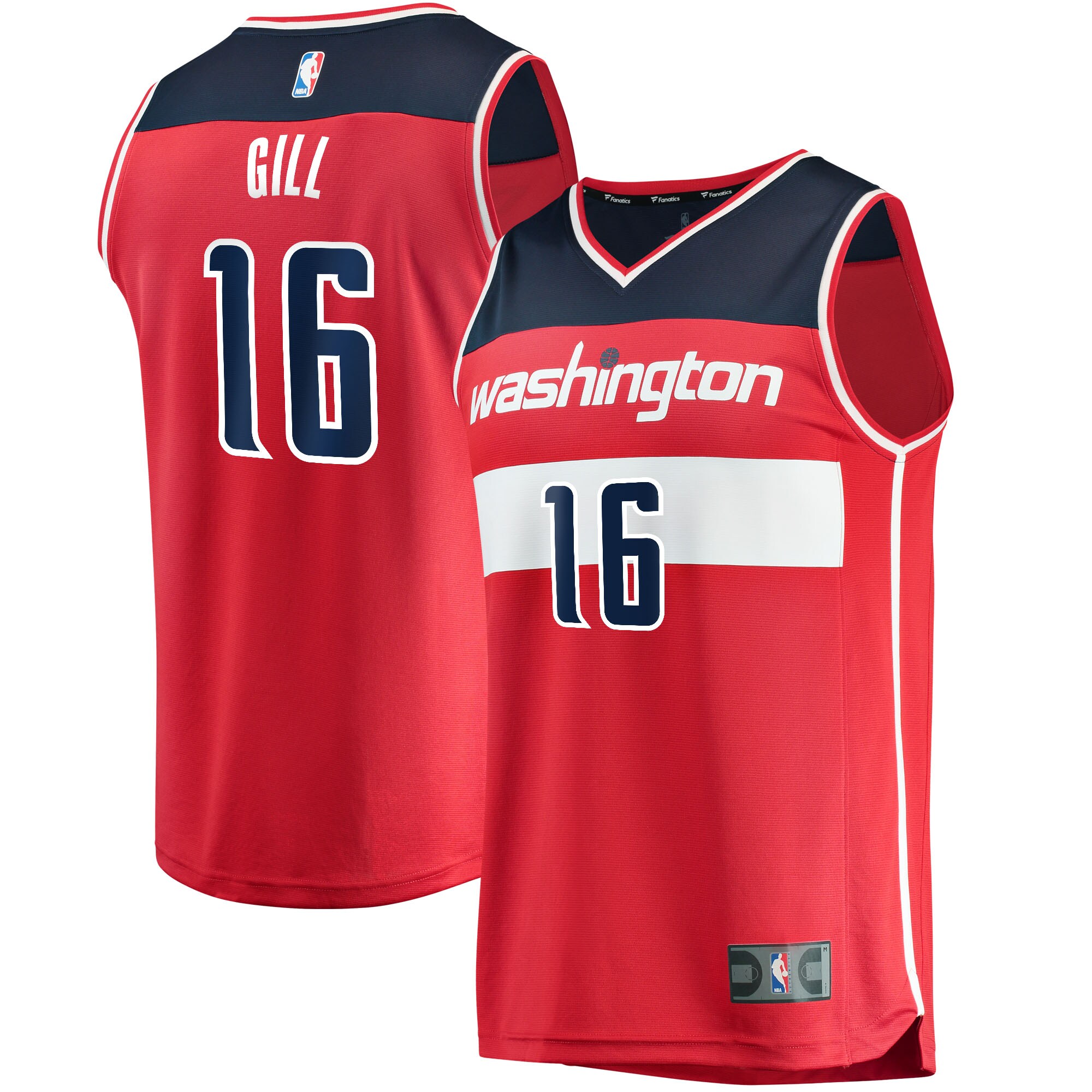 Anthony Gill Washington Wizards Fanatics Fast Break Replica Jersey - Icon Edition - Red
