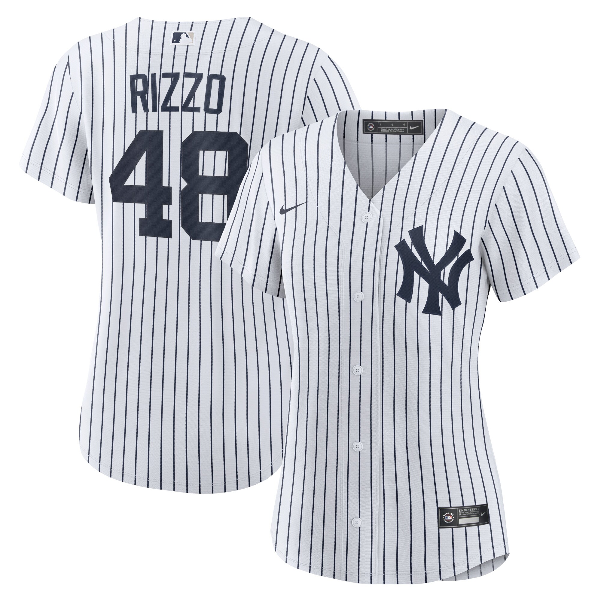 Anthony Rizzo New York Yankees Women's Home Official Replica Player Jersey - White