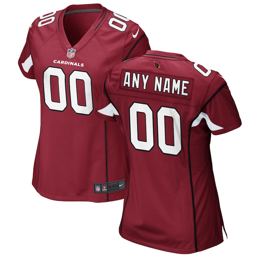 Arizona Cardinals Women Custom GameJersey - Cardinal