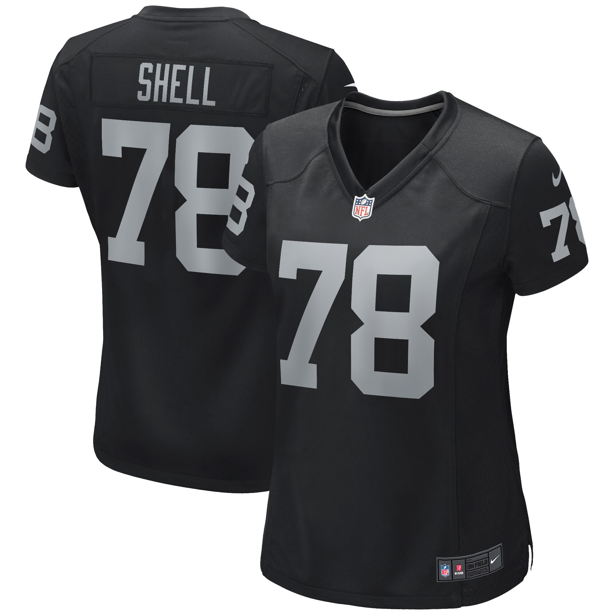 Art Shell Las Vegas Raiders Women's Game Retired Player Jersey - Black