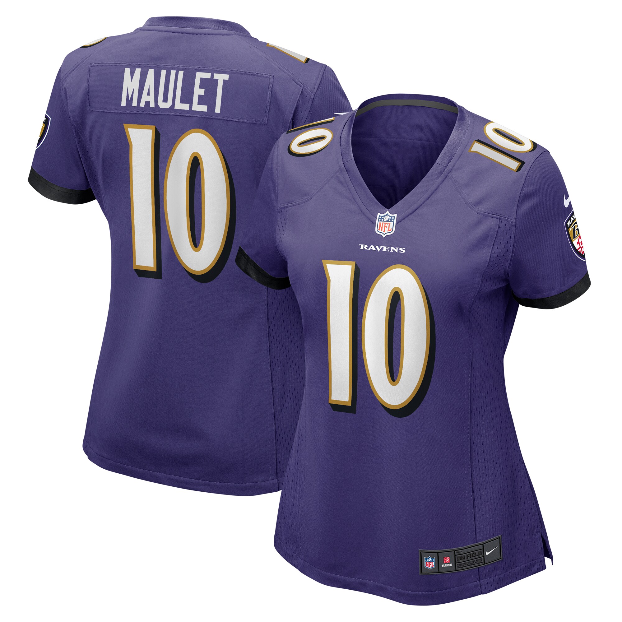 Arthur Maulet Baltimore Ravens Women's Game Jersey - Purple