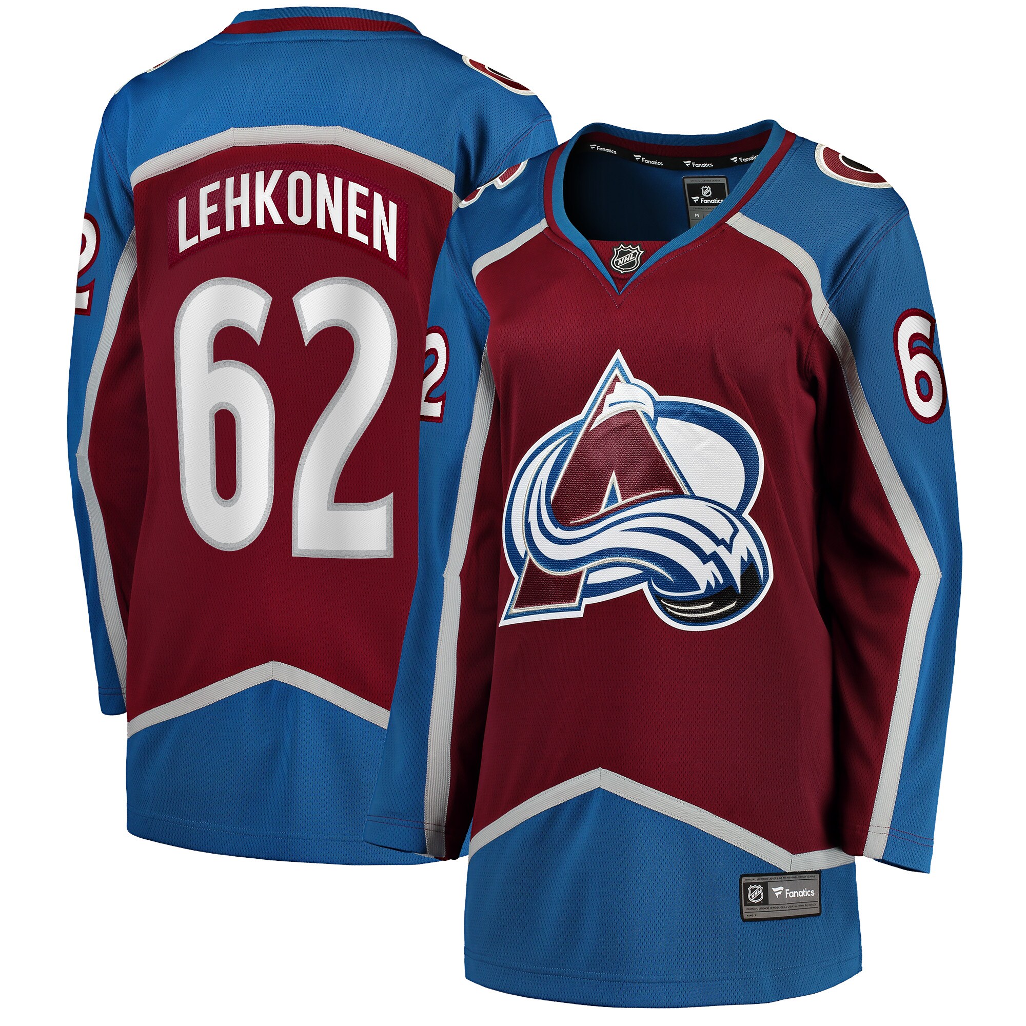 Artturi Lehkonen Colorado Avalanche Fanatics Women's Home Breakaway Player Jersey - Burgundy