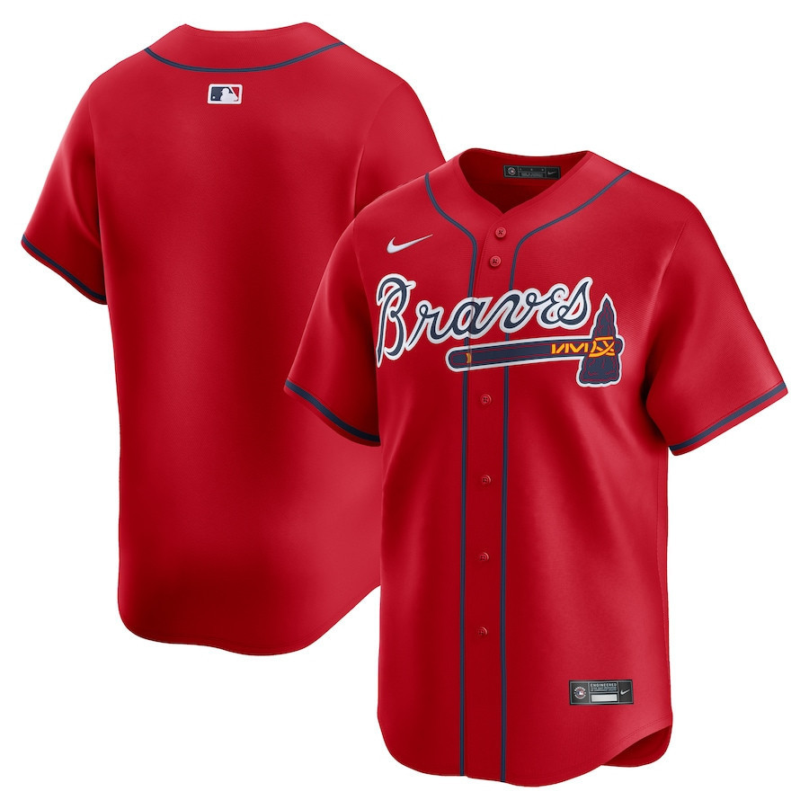 Atlanta Braves Alternate Limited Men Jersey - Red