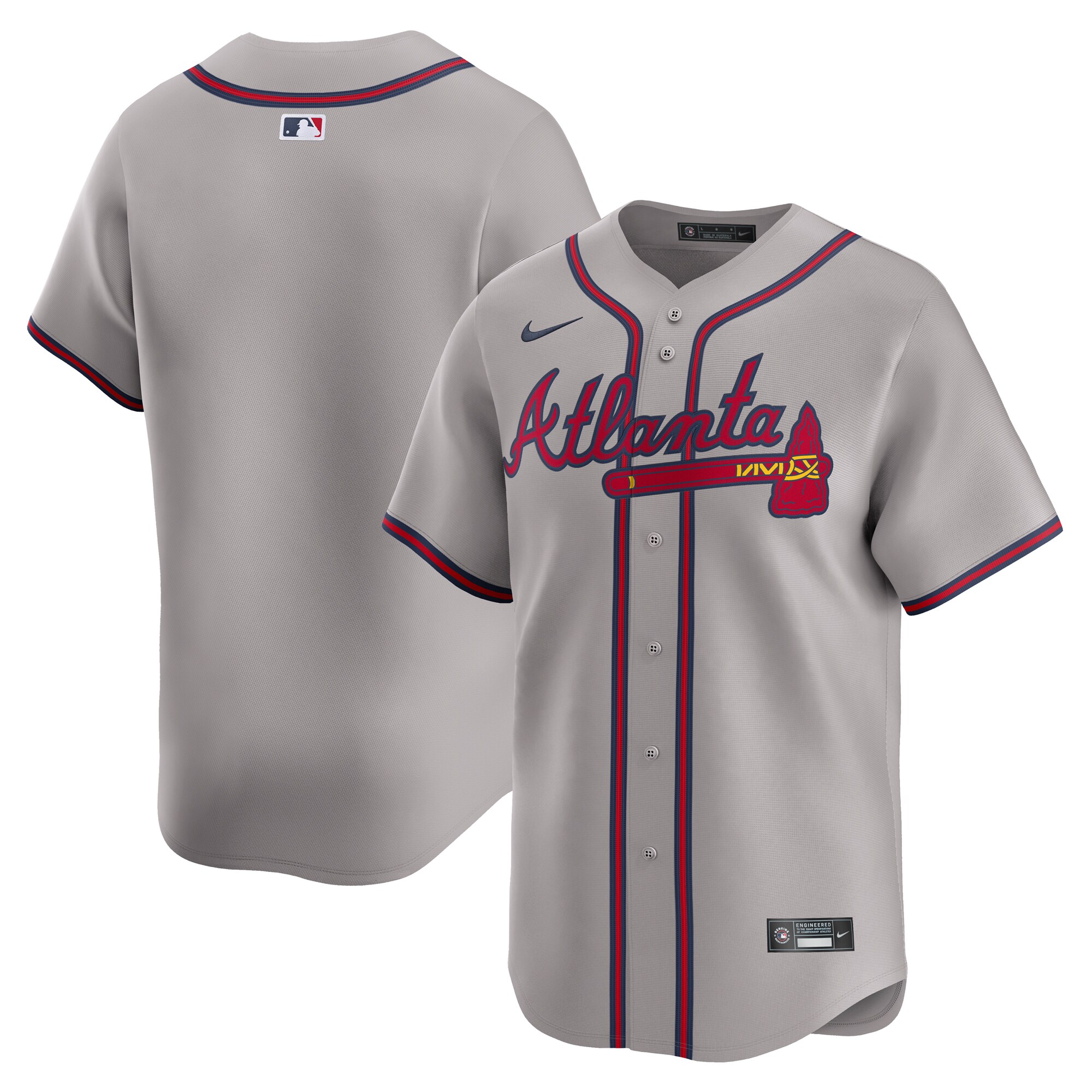 Atlanta Braves Away Limited Jersey - Gray
