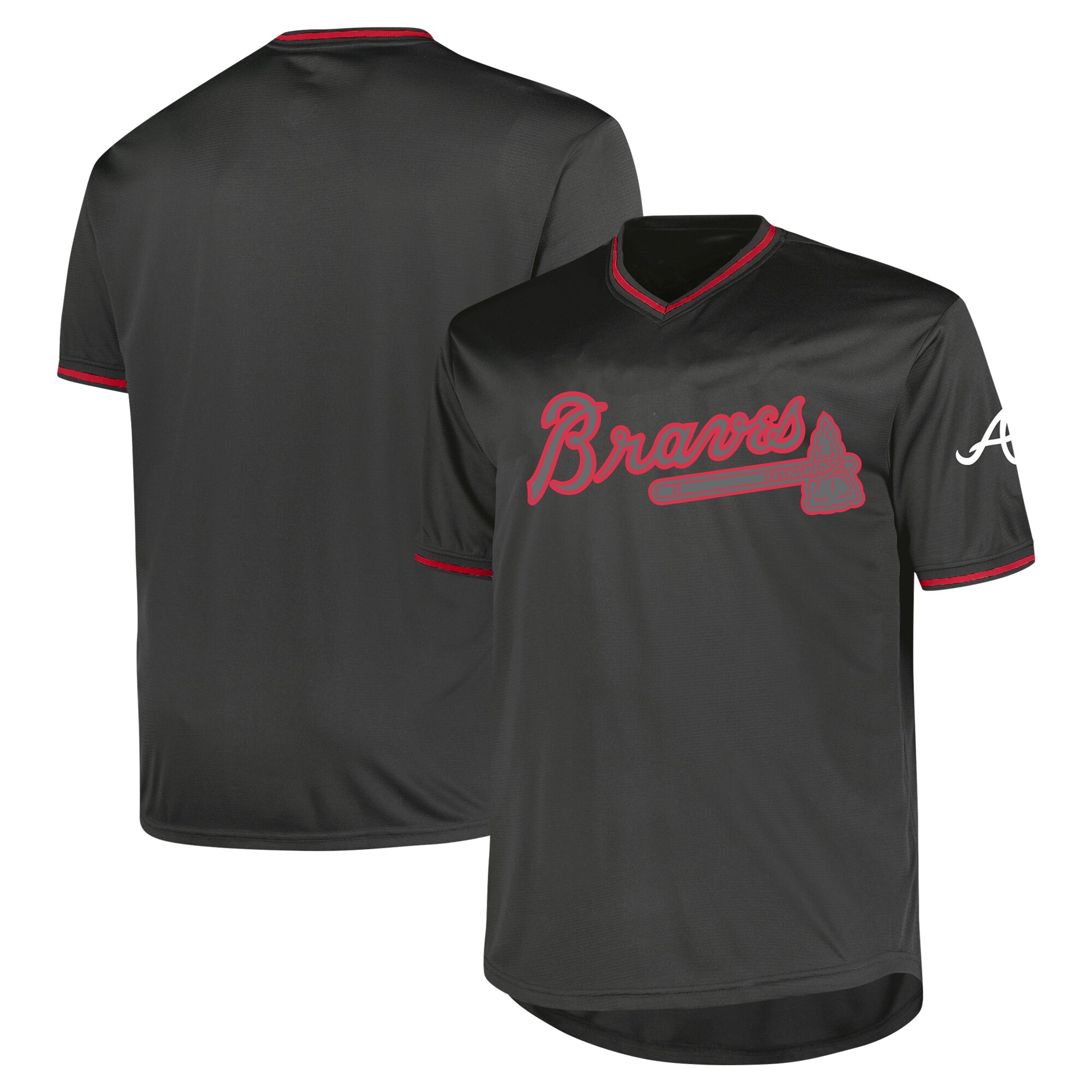 Atlanta Braves Profile Big & Tall Pop Fashion Jersey - Charcoal