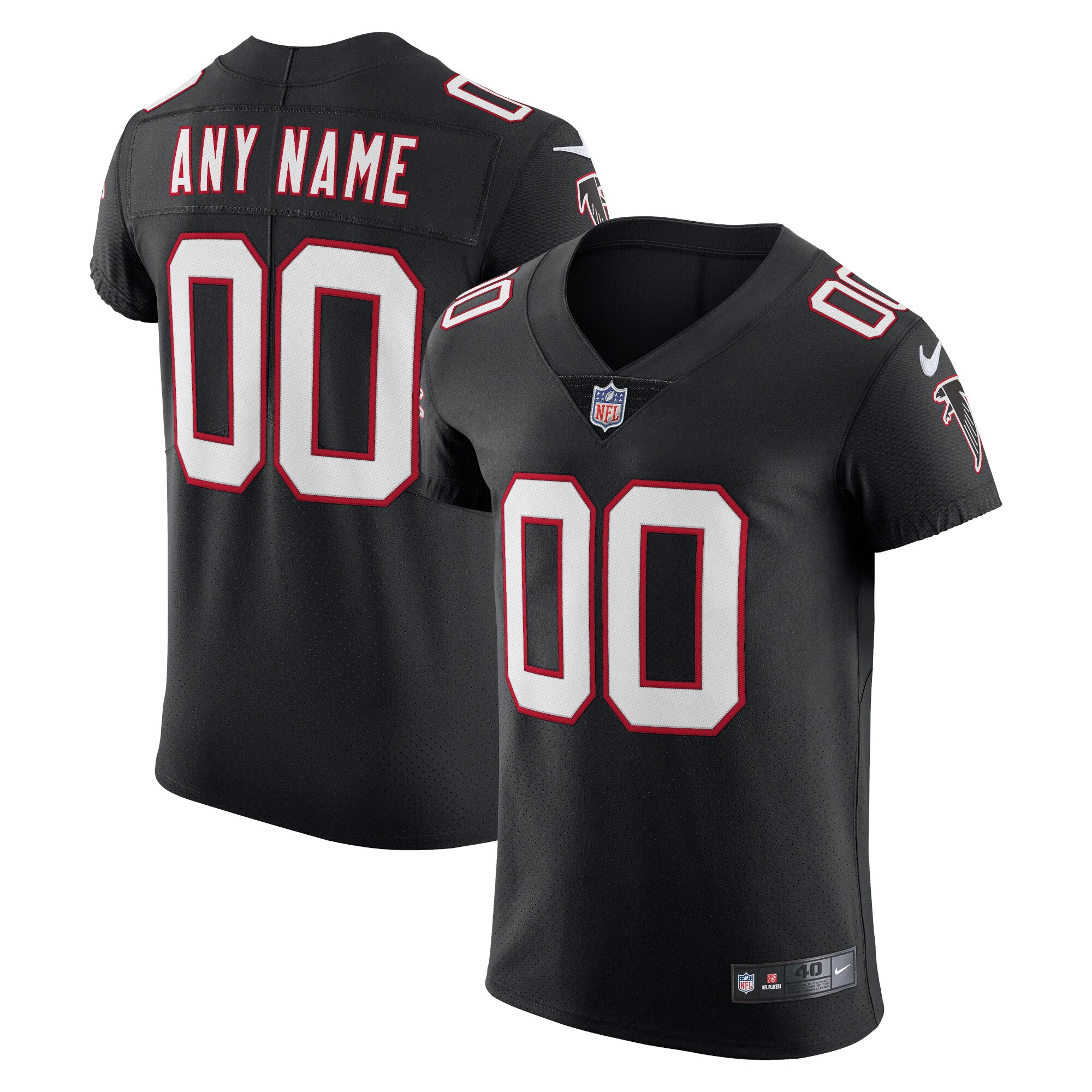 Atlanta Falcons Alternate Vapor Elite Custom Jersey - Black
