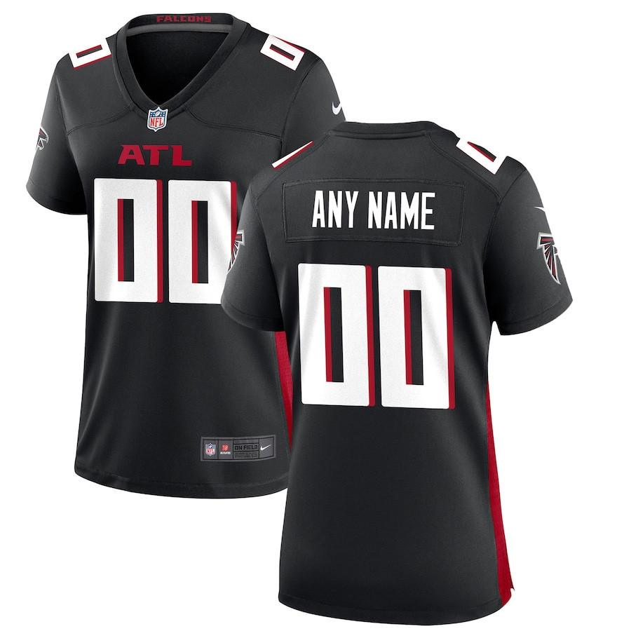 Atlanta Falcons Women's Custom Game Jersey - Black