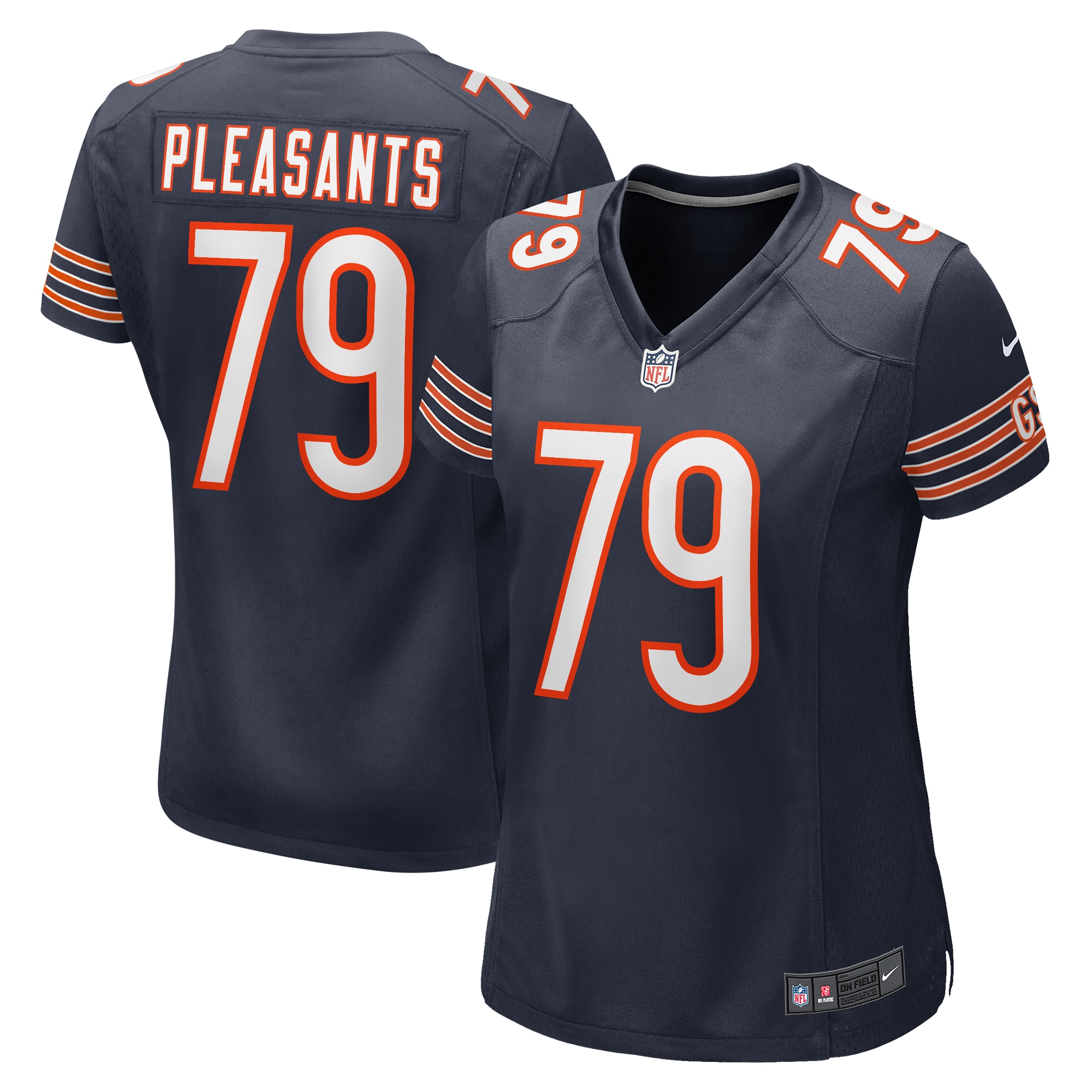 Austen Pleasants Chicago Bears Women's Game Jersey - Navy