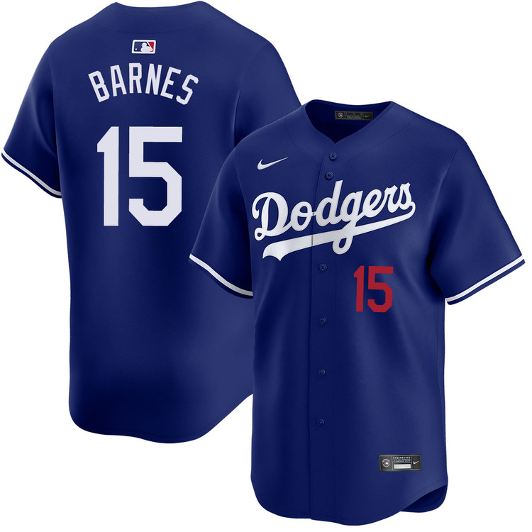 Austin Barnes Los Angeles Dodgers Alternate Royal Limited Jersey