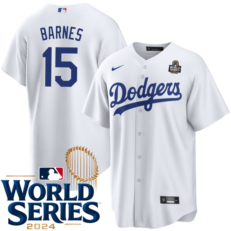 Austin Barnes Los Angeles Dodgers Home World Series Jersey